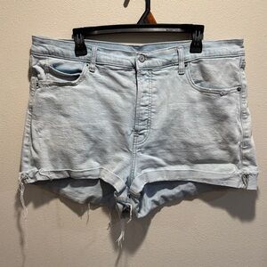 Old Navy Sky-Hi A-Line Light Wash Jean Shorts